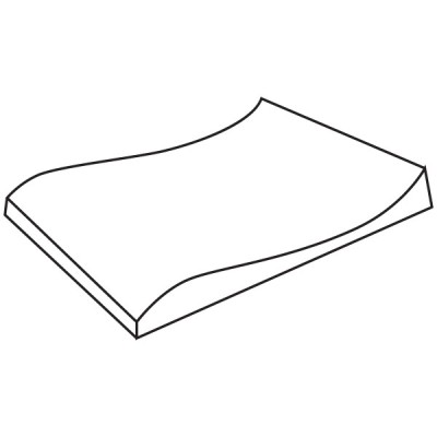Double curve square mould 38x33cm