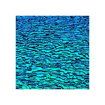 Dichroic 0100-RI70 GRIP EMERALD black "Ripple" 3mm 34x34cm