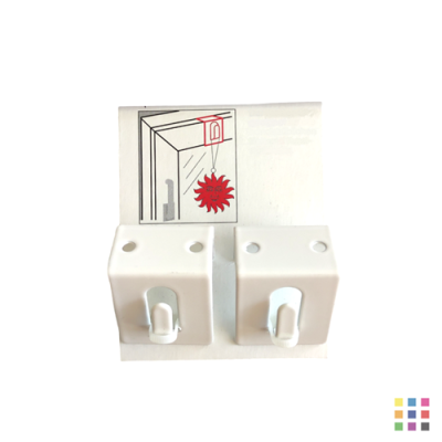 Supports à clipser sur fenêtre - blanc