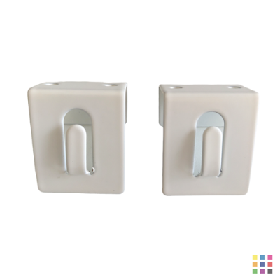 Supports à clipser sur fenêtre - blanc