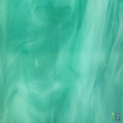 OS Opalescent 823-72S-F teal green 30x30cm