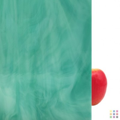 OS Opalescent 823-72S-F teal green 30x30cm