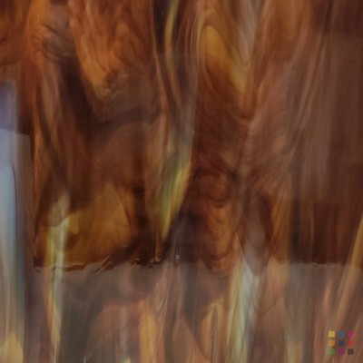 OS Opalescent 317-6S-F dark amber 30x30cm