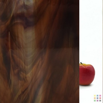 OS Opalescent 317-6S-F dark amber 30x30cm
