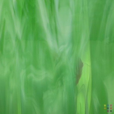 OS Opalescent 327-2S-F medium green 30x30cm