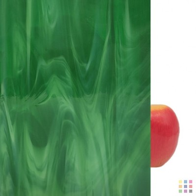 OS Opalescent 327-6S-F dark green 30x30cm