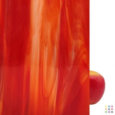 OS Opalescent 357-1S-F red 30x30cm