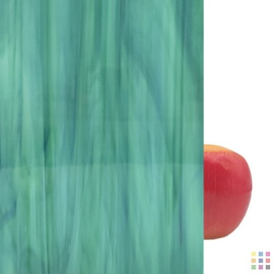 OS Opalescent 623-7S-F vert foncé et bleu 30x30cm