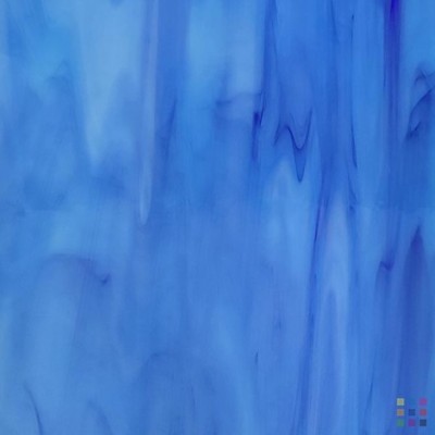 OS Opalescent 633-7S-F sky blue and dark blue 30x30cm