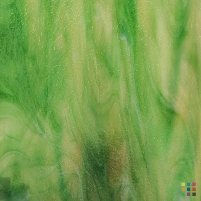 W Wisspy WO-78 MOSS ambre moyen et vert "Moss" 27x27cm