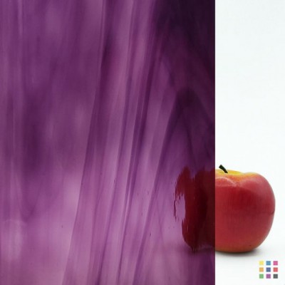 OS Waterglass 444-1W-F violeta oscuro y púrpura claro 30x28cm