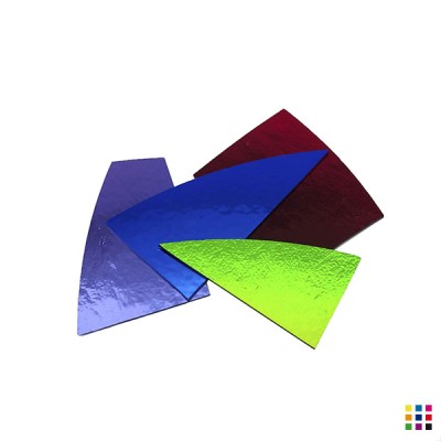 COE96 2mm black Dichroic glass scraps 100g