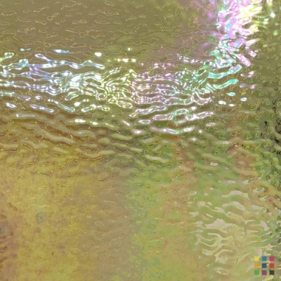 W Ripple 34 IRID ámbar claro iridiscente 27x27cm