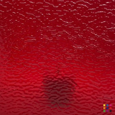 W Ripple 18-D rouge foncé 27x27cm