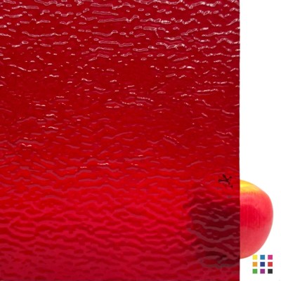 W Ripple 18-D dark red 27x27cm