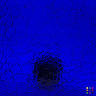 W Figure C 221 bleu cobalt foncé 27x27cm