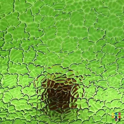 W Figure C 286 vert jaunâtre moyen 27x27cm