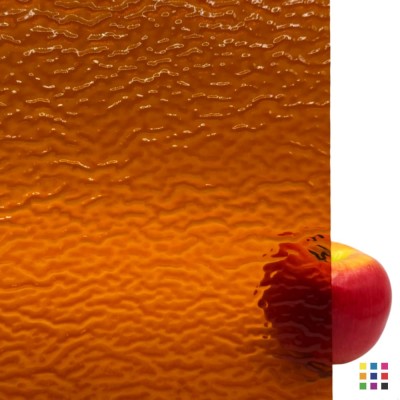 W Ripple 310 dark amber 27x27cm