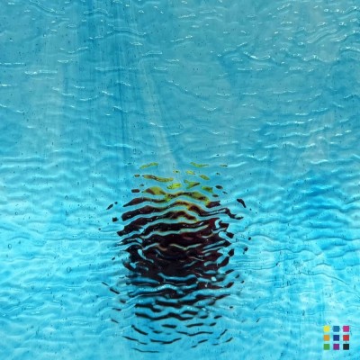 W Streaky 87-LL RIP sky blue "Ripple" 27x27cm