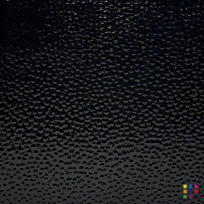 W96 Opalescent 96-02 HAM noir opaque "Hammered" 27x27cm