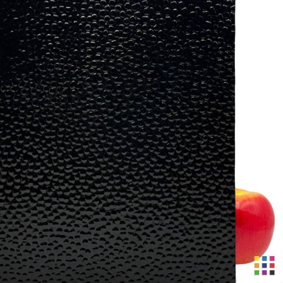 W96 Opalescent 96-02 HAM opaque black "Hammered" 82x107cm