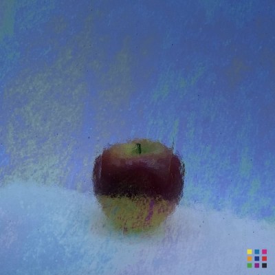 W Double Rolled 189 IRID iridescent light blue 27x27cm