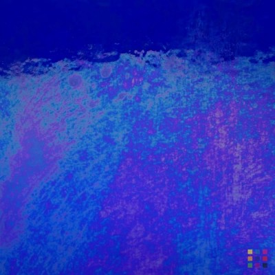 W Double Rolled 1118 IRID iridescent dark cobalt blue 27x27cm