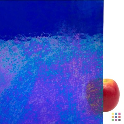 W Double Rolled 1118 IRID bleu cobalt foncé iridescent 82x107cm
