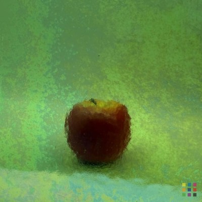 W Double Rolled 286 IRID iridescent medium yellow-green 82x107cm