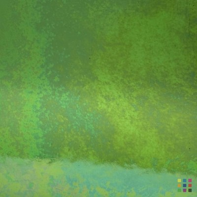 W Double Rolled 286 IRID iridescent medium yellow-green 82x107cm