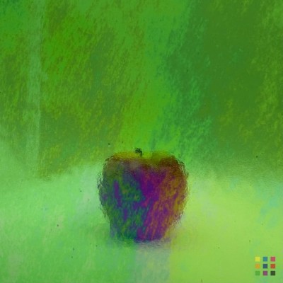 W96 Transparent 96-17 IRID iridescent medium green 82x107cm