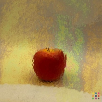 W96 Transparent 96-11 IRID iridescent light amber 27x27cm