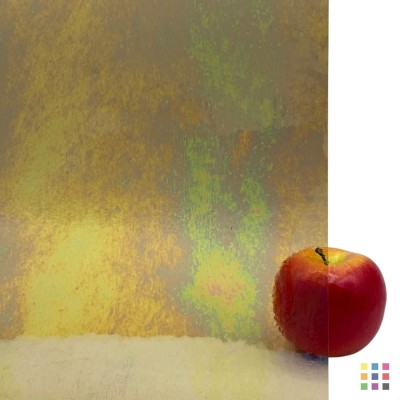 W96 Transparente 96-11 IRID ámbar claro iridiscente 27x27cm