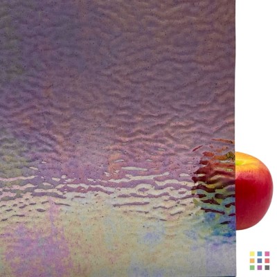 W Ripple 418 IRID pourpre clair iridescent 27x27cm