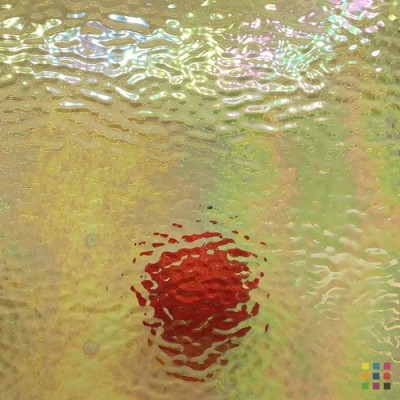 W Ripple 34 IRID ambre clair iridescent 27x27cm