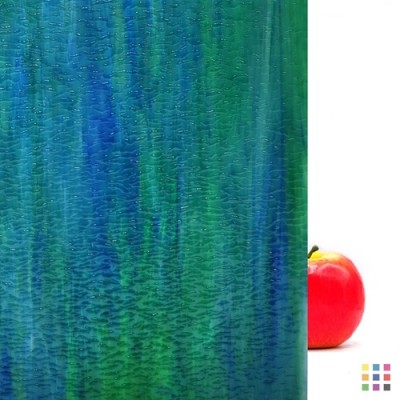 W Wisspy WO-197 G azul oscuro y verde medio "Granite" 82x107cm