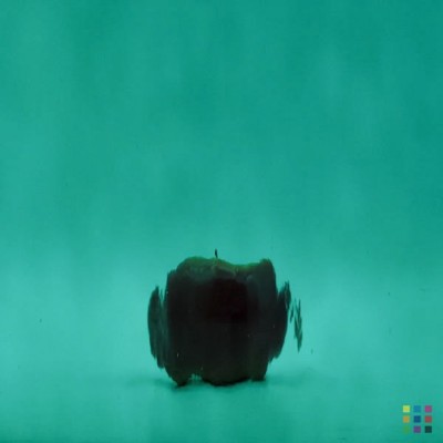 OS Waterglass 523-2W-F teal green 30x28cm