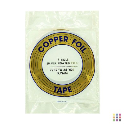 Cinta de cobre adhesivo EDCO plata 5,6mm (7/32")