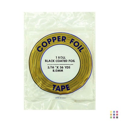 EDCO black adhesive copper foil 8.0mm (5/16")