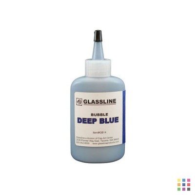 Crayon Glassline effet bulle GB14 bleu intense 56g