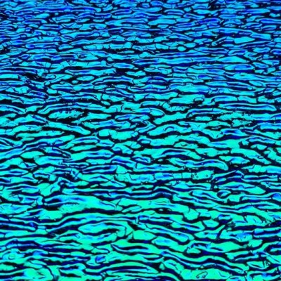 Dichroïque 0100-RI70 GRIP EMERALD noir "Ripple" 3mm 17x34cm