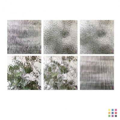 Oceanside "Clear Texture" glass pack (6 small sheets)