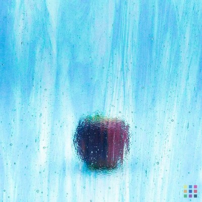 W96 Transparent 96-22 streaky sky blue 27x27cm