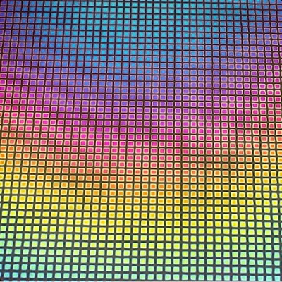 Dichroic 0100-50 SQ2 black 2mm Squares 17x34cm
