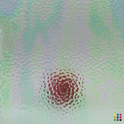 W Hammered 01 IRID iridescent clear 27x27cm