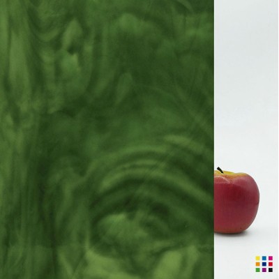 W Opalescent 101-D dark green 27x27cm
