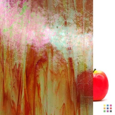 W Streaky 25-LL IRID orange et vert iridescent 82x107cm