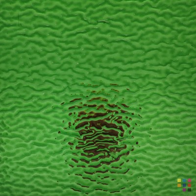 W Ripple 319 dark yellow-green 82x107cm