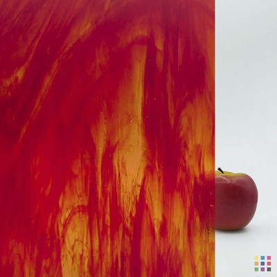 W Streaky 17-LL rouge et orange 82x107cm
