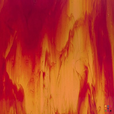 W Streaky 17-LL rouge et orange 82x107cm